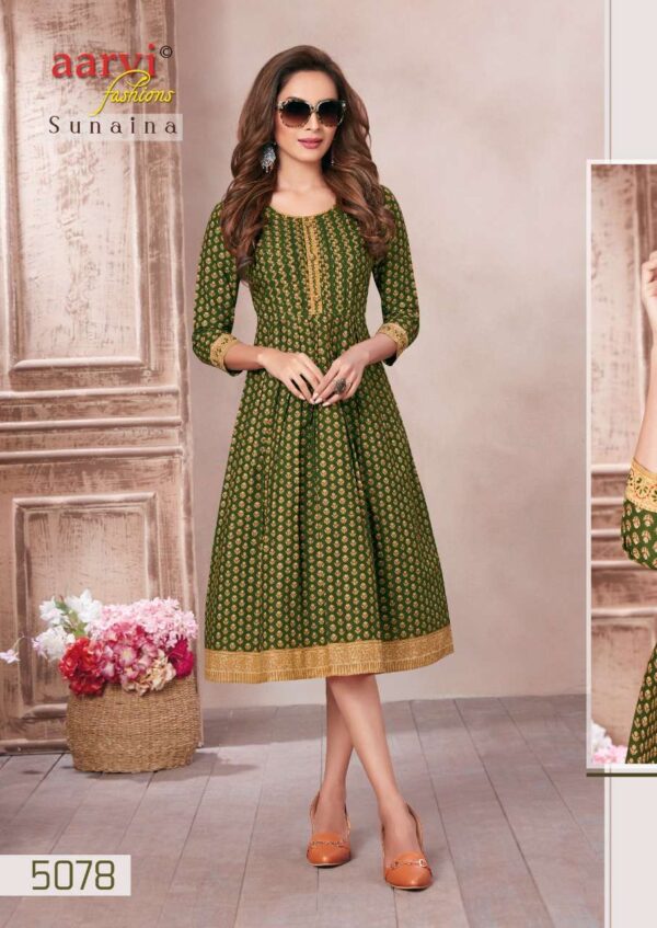 aarvi fashion sunaina vol 1 5075 5079 series fancy designer kurtis catalogue online dealer surat 1 2023 01 27 17 10 06