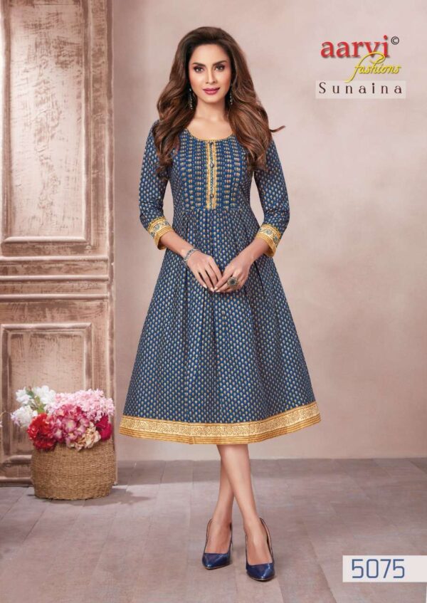 aarvi fashion sunaina vol 1 5075 5079 series fancy designer kurtis catalogue online dealer surat 6 2023 01 27 17 10 06