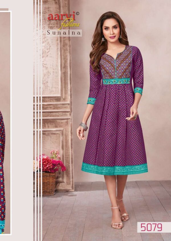 aarvi fashion sunaina vol 1 5075 5079 series fancy designer kurtis catalogue online dealer surat 9 2023 01 27 17 10 06