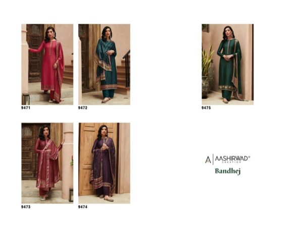 aashirwad creation bandhej 9471 9475 series stylish designer salwar kameez wholesale price surat 5 2023 01 19 14 31 10