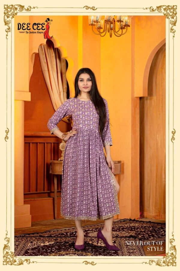 deecee vamika full flared long naira cut kurtis catalogue online supplier surat 4 2023 01 24 13 37 29