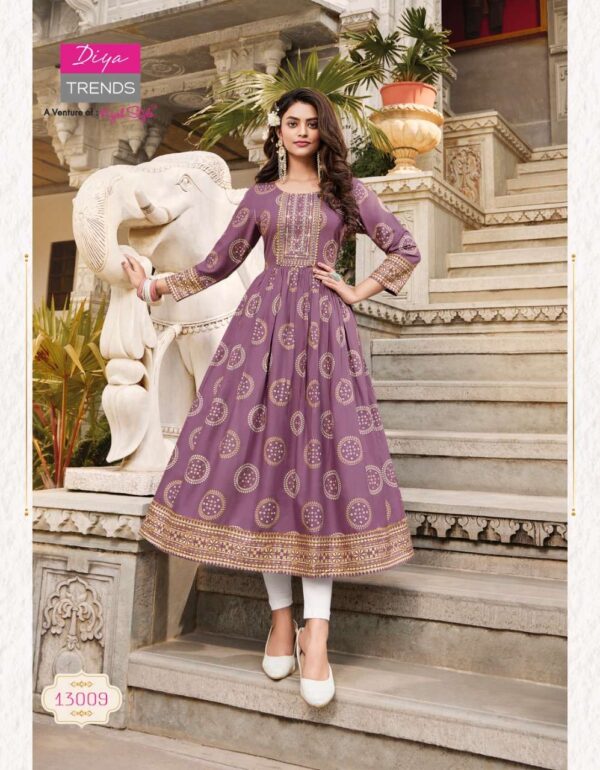 diya trends ethnicity vol 13 13001 13010 series stylish designer gown new catalogue collection 6 2023 01 17 17 24 37