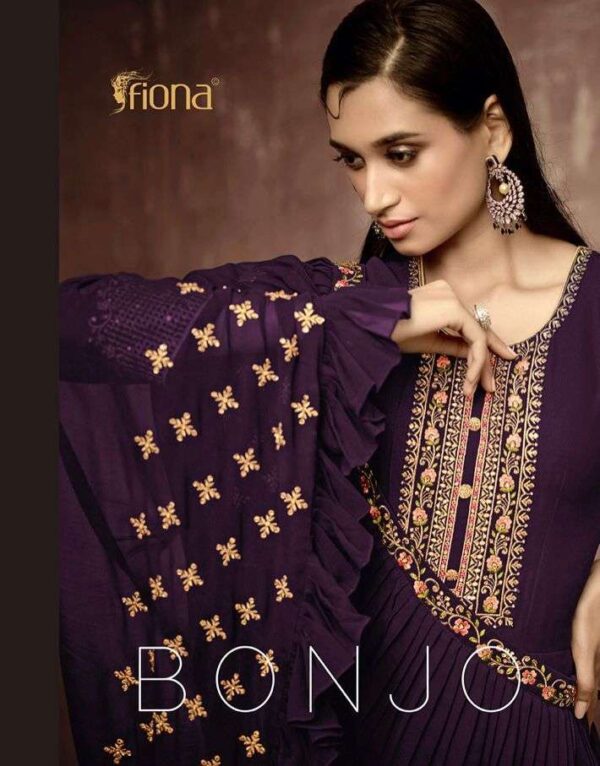 fiona fashion bonjo 51131 51134 series georgette fancy top with dupatta collection wholesale price 2022 08 13 14 47 23