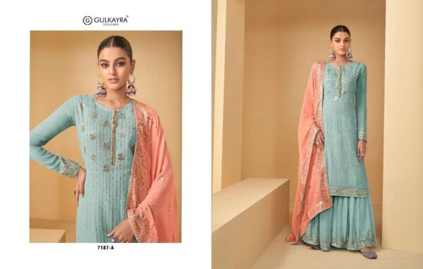 gulkayra designer jhilmil 7187 series real georgette designer party wear collection online wholesaler surat 4 2023 01 21 16 07 48