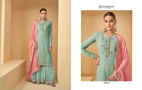 gulkayra designer jhilmil 7187 series real georgette designer party wear collection online wholesaler surat 6 2023 01 21 16 07 48