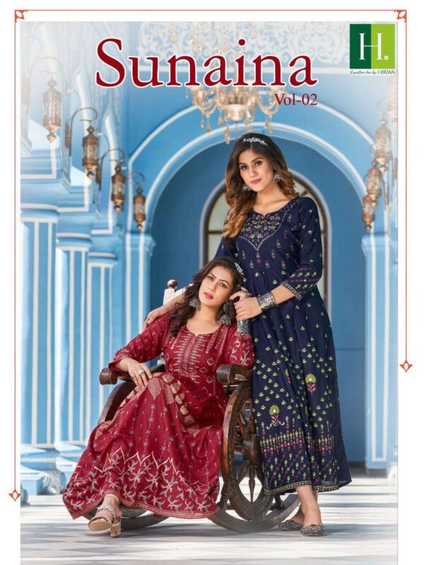 hirwa sunaina vol 2 2001 2010 series stylish designer long kurti catalogue online supplier surat 19 2023 01 23 17 04 06