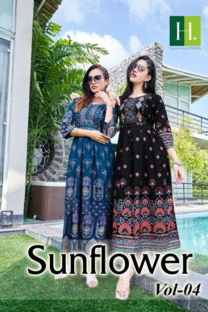 hirwa sunflower vol 4 stylish designer gown wholesale price surat 2023 01 25 15 58 13