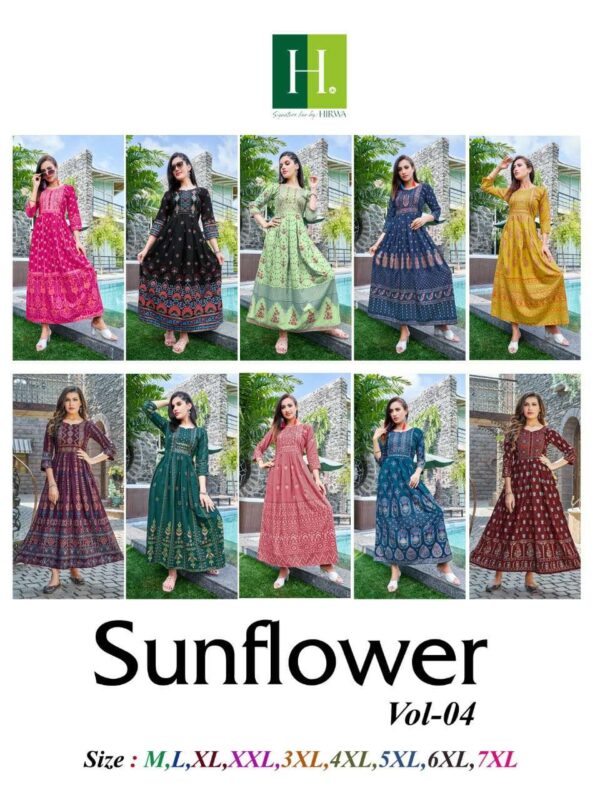 hirwa sunflower vol 4 stylish designer gown wholesale price surat 21 2023 01 25 15 58 14