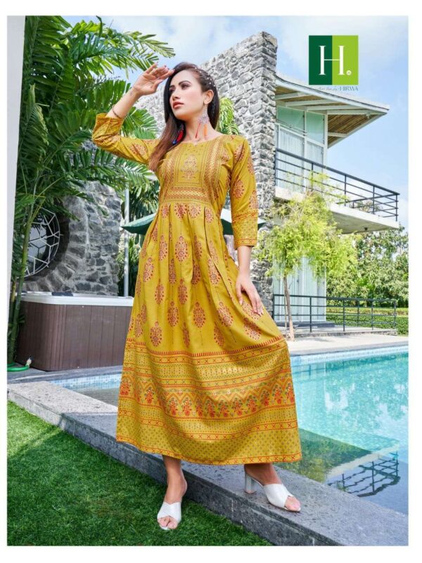 hirwa sunflower vol 4 stylish designer gown wholesale price surat 6 2023 01 25 15 58 14