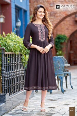 kadlee cinderella vol 2 1007 1012 series rayon fancy kurtis catalogue wholesale price surat 2023 01 18 15 13 03