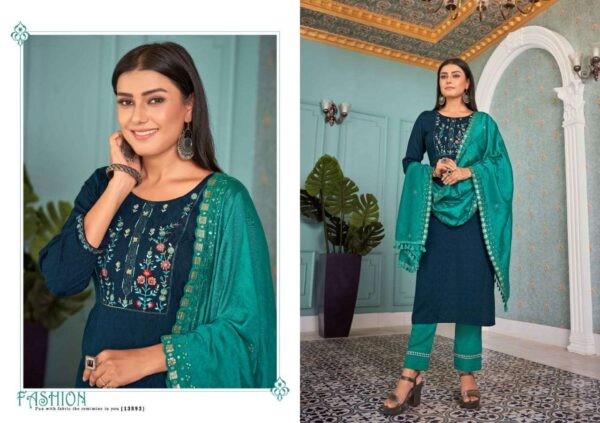 kalaroop jasmeen 13592 13597 series fancy rayon kurti and pant with dupatta catalogue online exporter surat 1 2023 01 20 16 06 15