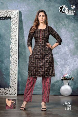 kinti fashion rockstar vol 11 1101 1108 series trendy designer kurtis manufacturer surat 2023 01 27 14 10 47