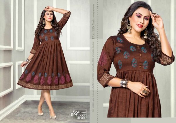 mayra mazza vol 6 80051 80058 series rayon designer flare style designer kurtis catalogue manufacturer surat 9 2023 01 28 14 08 37