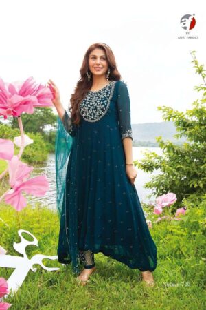 nikhaar by anju fabric desginer heavy kurti collection 2023 01 06 14 36 58