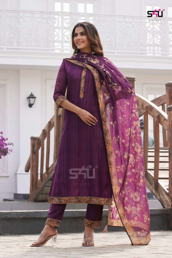 s4u kantha 01 06 series aasam silk stylish designer kurti catalogue collection supplier surat 6 2023 01 21 17 00 42