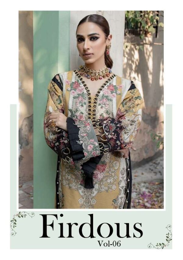 shraddha designer firdous vol 6 6001 6004 series pakistani salwar kameez online supplier surat 2023 01 17 19 26 23