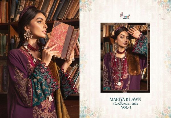 shree fab maria b lawn vol 1 2499 2505 series ustich designer pakistani salwar kameez wholesaler surat 13 2023 01 27 17 23 14