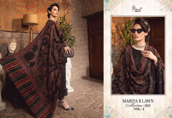 shree fab maria b lawn vol 1 2499 2505 series ustich designer pakistani salwar kameez wholesaler surat 5 2023 01 27 17 23 14