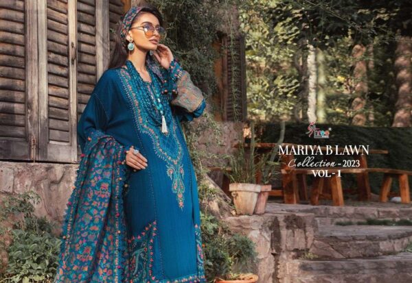 shree fab maria b lawn vol 1 2499 2505 series ustich designer pakistani salwar kameez wholesaler surat 6 2023 01 27 17 23 14