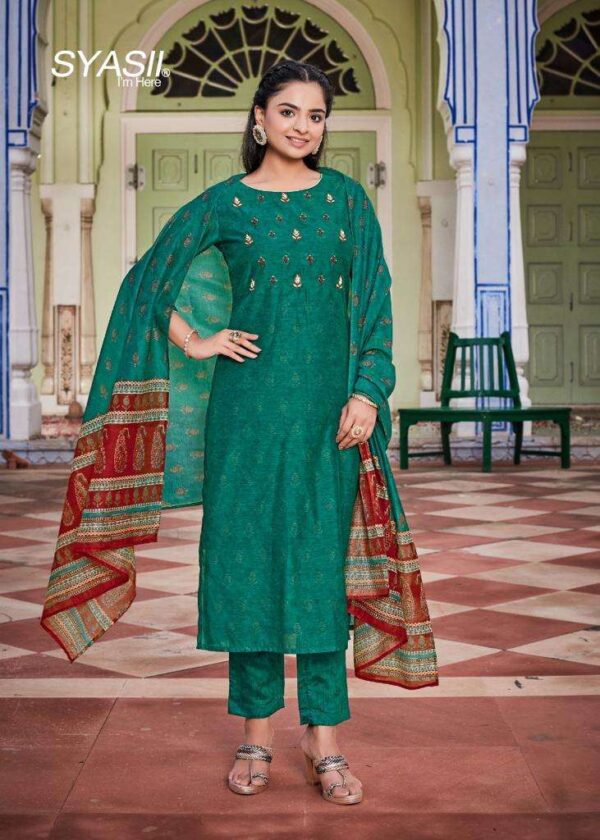 syasii designer handicraft vol 1 1001 1006 series exclusive designer kurti pant with dupatta new catalogue 2 2023 01 27 18 02 22