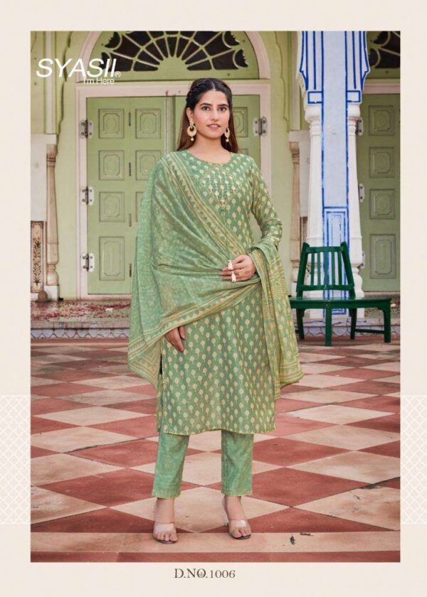 syasii designer handicraft vol 1 1001 1006 series exclusive designer kurti pant with dupatta new catalogue 6 2023 01 27 18 02 22