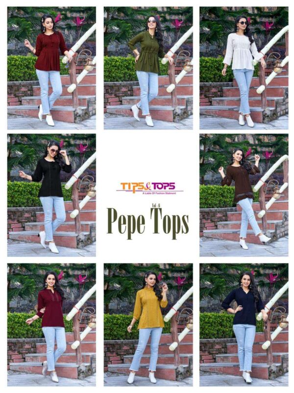 tips and tops pepe tops vol 6 fancy designer short tops catalogue wholesaler surat 4 2023 01 19 17 07 31