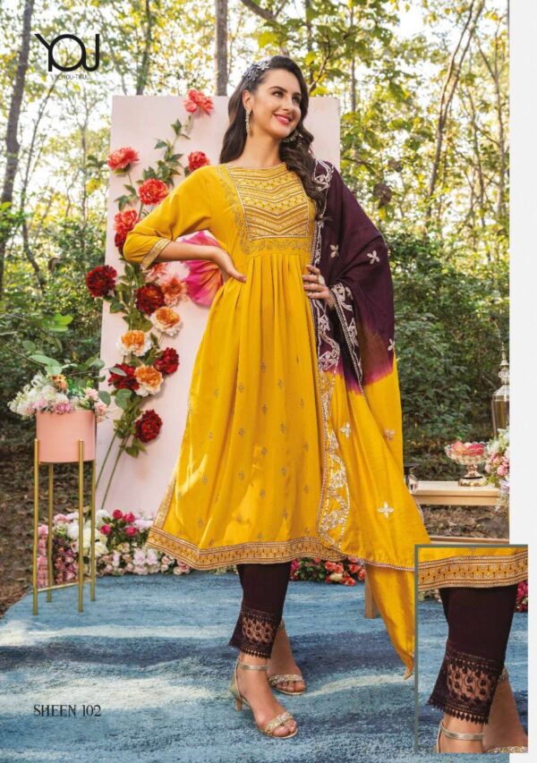 wanna sheen naira 101 106 series trendy designer kurti catalogue online supplier surat 2023 01 18 18 06 35