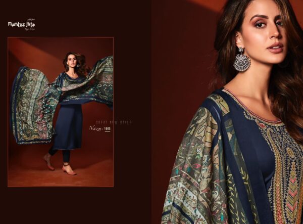 MUMTAZ ARTS NAZM New Catalogue Rehmat Boutique Dress Material  MUMTAZ ARTS NAZM, MUMTAZ ARTS NAZM latest catalogue 2023, MUMTAZ ARTS NAZM single piece, MUMTAZ ARTS NAZM Catalogue price, MUMTAZ ARTS NAZM wholesale price, MUMTAZ ARTS NAZM latest catalogue, MUMTAZ ARTS NAZM suits price, MUMTAZ ARTS NAZM ethnic, MUMTAZ ARTS NAZM indian salwar suit, MUMTAZ ARTS NAZM dress material MUMTAZ-ARTS-NAZM-VISCOSE-JAM-SATIN-EMBROIDERY-SUITS-WHOLESALE-5.jpg-nggid0595072-ngg0dyn-0x0x100-00f0w010c010r110f110r010t010