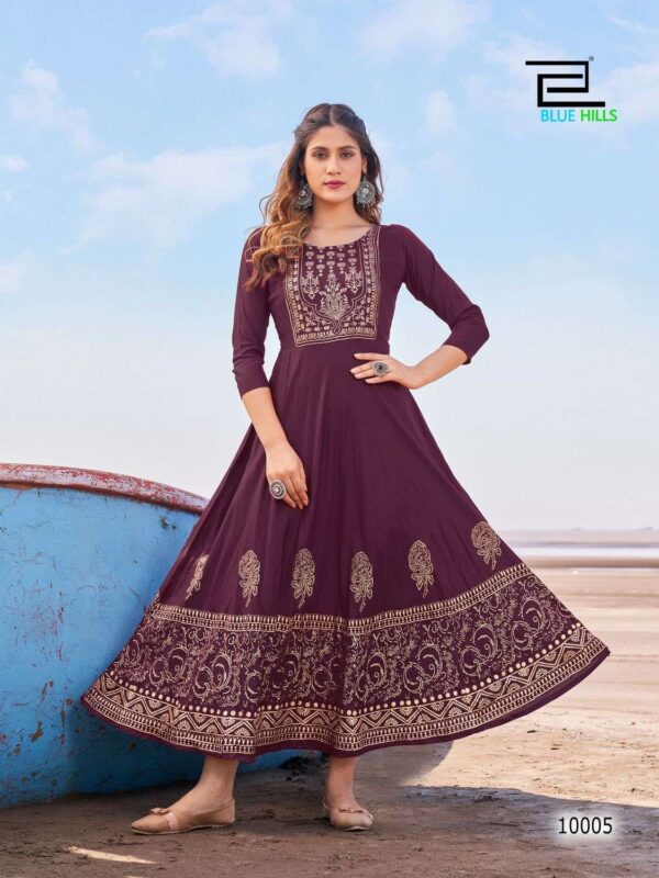 bluehills poshak vol 10 10001 10006 series stylish look designer long gown catalogue wholesale price 5 2023 02 03 16 07 54