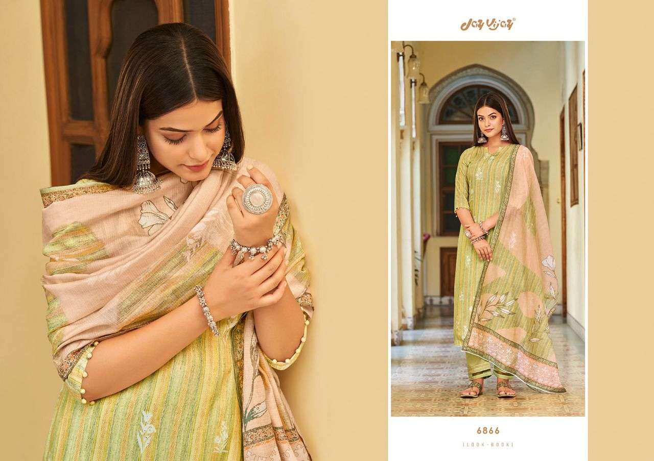 Buy Green Embroidery Work Upada Silk Punjabi Dress Material Online