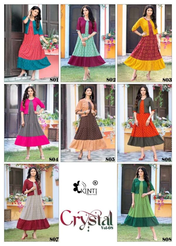 kinti fashion crystal vol 8 801 808 series jacket style designer fancy look kurtis new catalogue 1 2023 01 31 14 28 15