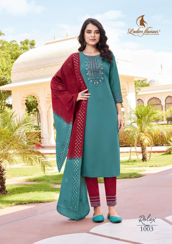 ladies flavour rolex 1001 1006 series fancy designer top bottom with dupatta set new catalogue 6 2023 02 02 15 06 05