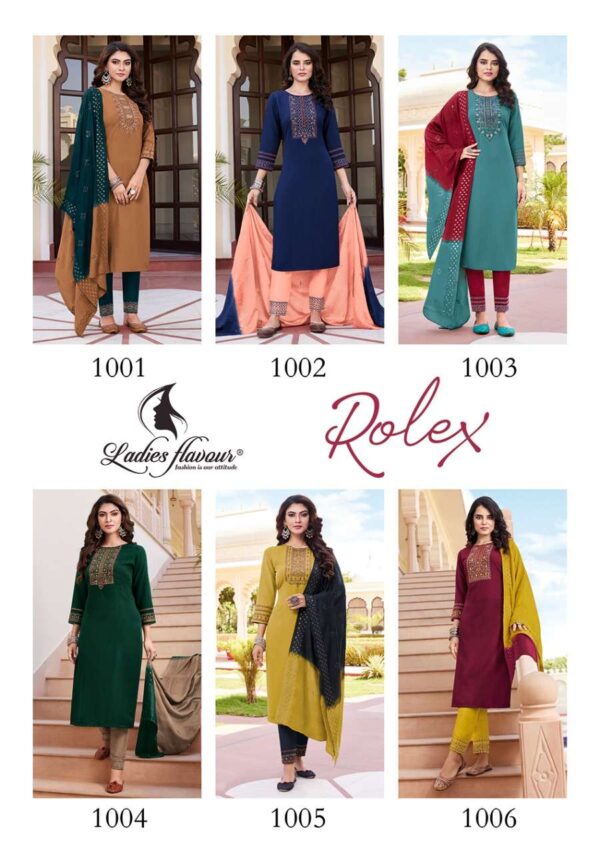 ladies flavour rolex 1001 1006 series fancy designer top bottom with dupatta set new catalogue 8 2023 02 02 15 06 05