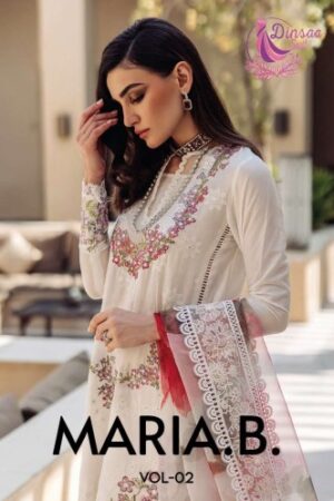 DINSAA SUIT MARIA B VOL 2 NEW BEAUTIFUL CATALOGUE Rehmat Boutique