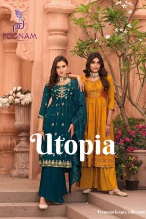 POONAM DESIGNER UTOPIA  NEW BEAUTIFUL CATALOGUE Rehmat Boutique