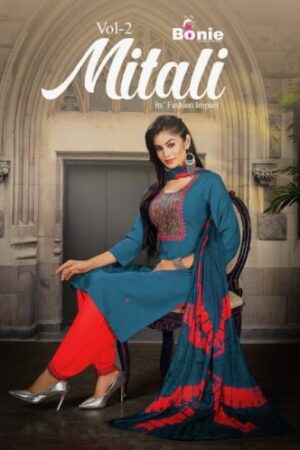 BONIE MITALI VOL 2 BEST DISCOUNT SUPERB FANCY LATEST CATALOGUE 2023 NEW BEAUTIFUL CATALOGUE Rehmat Boutique