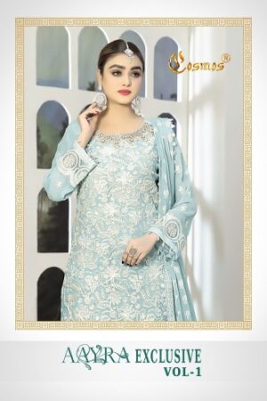 COSMOS AAYRA EXCLUSIVE VOL 1 BEST DISCOUNT SUPERB FANCY LATEST CATALOGUE 2023 NEW BEAUTIFUL CATALOGUE Rehmat Boutique