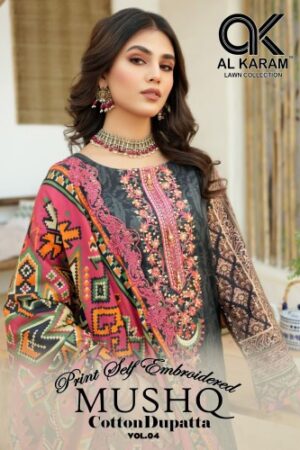 AL KARAM MUSHQ VOL 4 BEST DISCOUNT SUPERB FANCY LATEST CATALOGUE 2023 NEW BEAUTIFUL CATALOGUE Rehmat Boutique