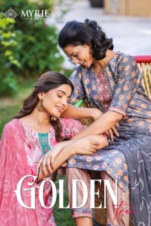 MYRIE INDIA GOLDEN TREE BEST DISCOUNT SUPERB FANCY LATEST CATALOGUE 2023 NEW BEAUTIFUL CATALOGUE Rehmat Boutique