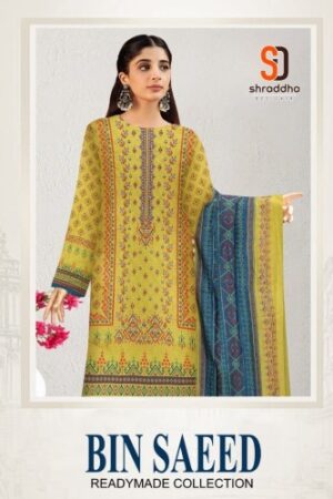 SHRADDHA DESIGNER BIN SAEED BEST DISCOUNT SUPERB FANCY LATEST CATALOGUE 2023 NEW BEAUTIFUL CATALOGUE Rehmat Boutique