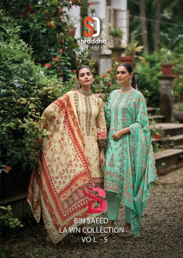 SHRADDHA DESIGNER BIN SEED VOL 5  NEW BEAUTIFUL CATALOGUE Rehmat Boutique