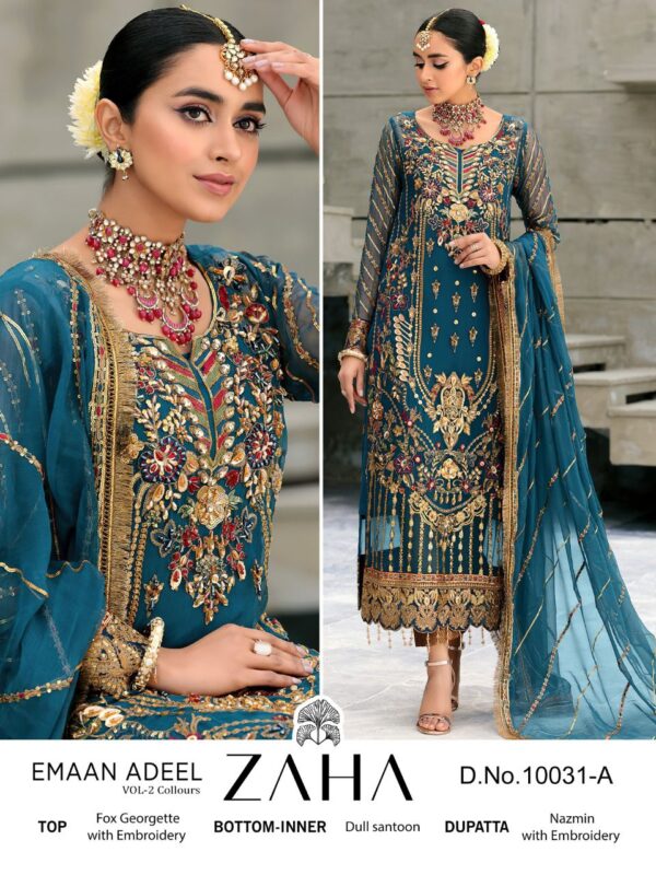 ZAHA EMAAN ADEEL VOL 2  NEW BEAUTIFUL CATALOGUE Rehmat Boutique