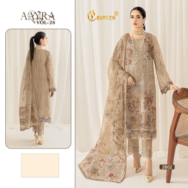 COSMOS AAYRA VOL 28 PAKISTANI SUITS WHOLESALER 6