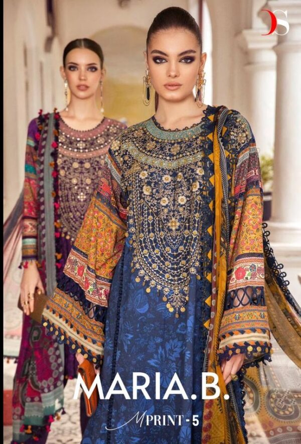 DEEPSY MARIA B M PRINT 5 PAKISTANI SUITS WHOLESALER IN SURAT 14