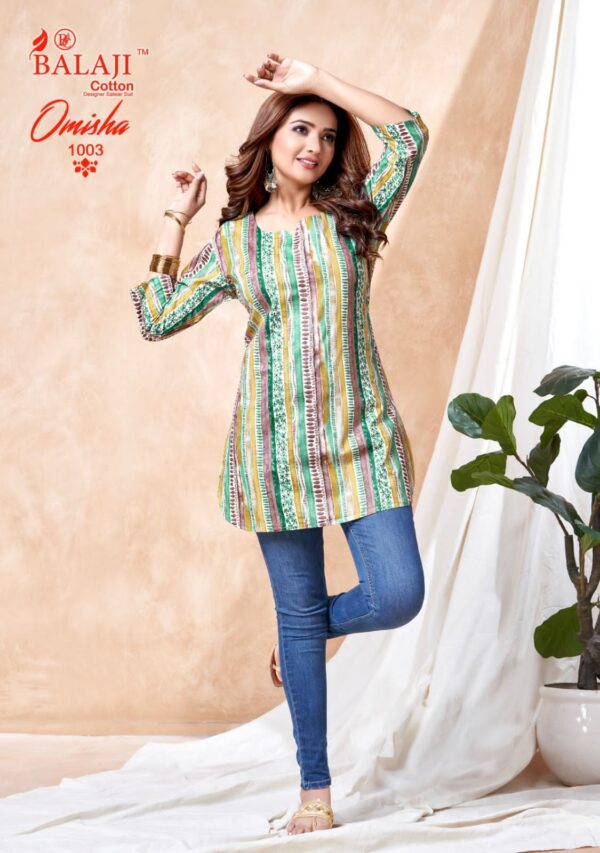 BALAJI COTTON OMISHA READYMADE KURTI WHOLESALER IN SURAT 6