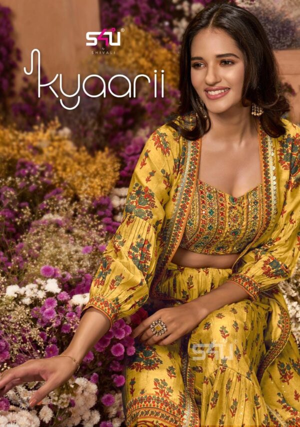 S4U KYAARI DESIGNER TOP PANT WOTH JACKET WHOLESALER SURAT 1