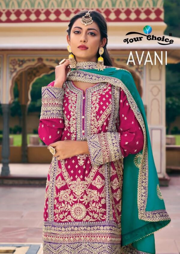 YOUR CHOICE AVANI CHINON SALWAR KAMEEZ CATALOGUE 4