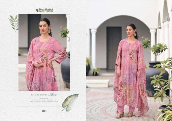 shree shalika sabyasachi vol 3 series 3001-3008 GEORGETTE PRINT wholesale salwar kameez in surat - Image 9