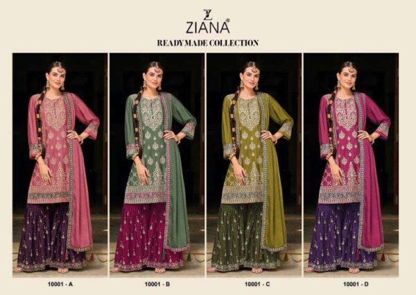 ziana 10001 designs colors readymade modern pakistani wholesale salwar kameez in surat - Image 2