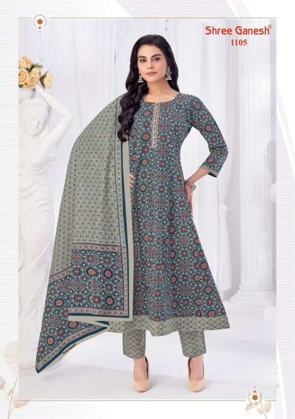 Shree Ganesh Zeenat Vol-1 series 1101-1109 Pure Cotton wholesale salwar kameez in surat - Image 8
